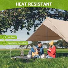 戶外露營便攜式可折疊迷你桌旅遊沙灘野餐燒烤餐具折疊電腦桌超輕 - 銀色 - 查看 9