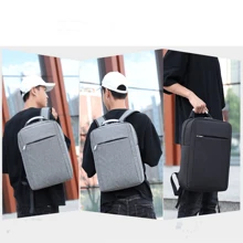 Business Backpack For Computer USB Charger Computer Backpack Anti-Theft Work Backpack With USB Port Waterproof School Computer Bag For Women And Men Fits - 灰色 - 查看 9