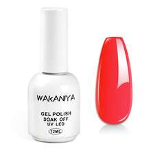 1 Pc Gel Nail Polish, Popular Series Gel Nail Polish, Multiple Colors, Suitable For All Seasons, Bright Colors - UV/LED Dye Semi-Permanent Nail Polish, Suitable For DIY Manicure - Red - View 1