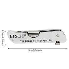 7 In 1 Portable Stainless Steel Repair Tool, Folding Lock Pick Set, Locksmith Tool, Home Practice Lock Pick Tool 1pc - Silver - View 2