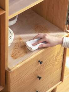 1pc Home Use Semi-Transparent Cabinet Mat, Waterproof, Moisture-Proof, Oil-Proof, Mildew-Proof Drawer Liner, Kitchen & Wardrobe Paper Placemat - Clear - View 7