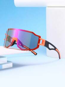 休闲运动驾驶骑行时尚眼镜，配有舒适橡胶鼻托和防滑橡胶套，男女通用派对海滩装饰眼镜 - 漸層 - 查看 2