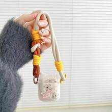 1pc Clear Cartoon Elephant Design Airpods Case, Bathroom Style - Clear - View 4