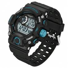 1pc Multifunctional Electronic Watch For Men And Women Students; Fashionable Full-Automatic Digital Watch With Night Light Function, Waterproof, Suitable For Sports And Leisure, Self-Worn - Army Green - View 10