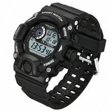 1pc Multifunctional Electronic Watch For Men And Women Students; Fashionable Full-Automatic Digital Watch With Night Light Function, Waterproof, Suitable For Sports And Leisure, Self-Worn - Army Green - View 6