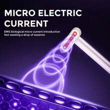 金屬眼部按摩器,可用於眼霜塗抹、眼部美容按摩、按摩儀器、進口棒 - 粉色 - 查看 9