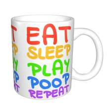 1 Miếng Độc lập Thiết kế Viết tháu Lễ hội Cốc Với Ngủ Mẫu , Creative Qủa tặng - trắng - Xem 7