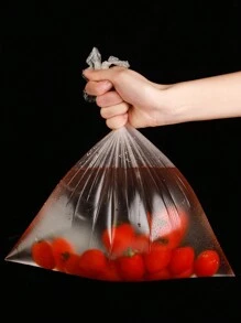 100入組透明食物裝備儲存袋,可重複使用的真空食品儲存袋,適用於家庭廚房冰箱 - 無色 - 查看 6