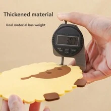 1pc Tongyang Silicone Cup Mat Bowl Mat Placemat Thick Heat-Resistant & Waterproof Mat For Home Use - Multicolor - View 4