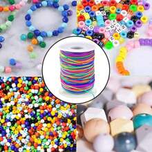 1PC 1mm Colorful Core Elastic Rope Handicraft Colorful Buddha Bead Thread DIY Bracelet Elastic Rope 20 Meters