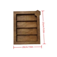 Estante De Almacenamiento De Dados Rpg, Estante De Exhibición De Almacenamiento De Madera, Estante De Almacenamiento - Marrón - Ver 2