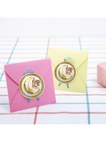 48pcs Ramadan Moon & Star Stickers, Round Seal Labels, Adhesive Stickers For Eid Al-Fitr, Ramadan Celebration - Multicolor - View 4