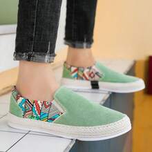 男士透氣休閒單腳墊,具千層底手工北京布鞋 - 綠色 - 查看 7