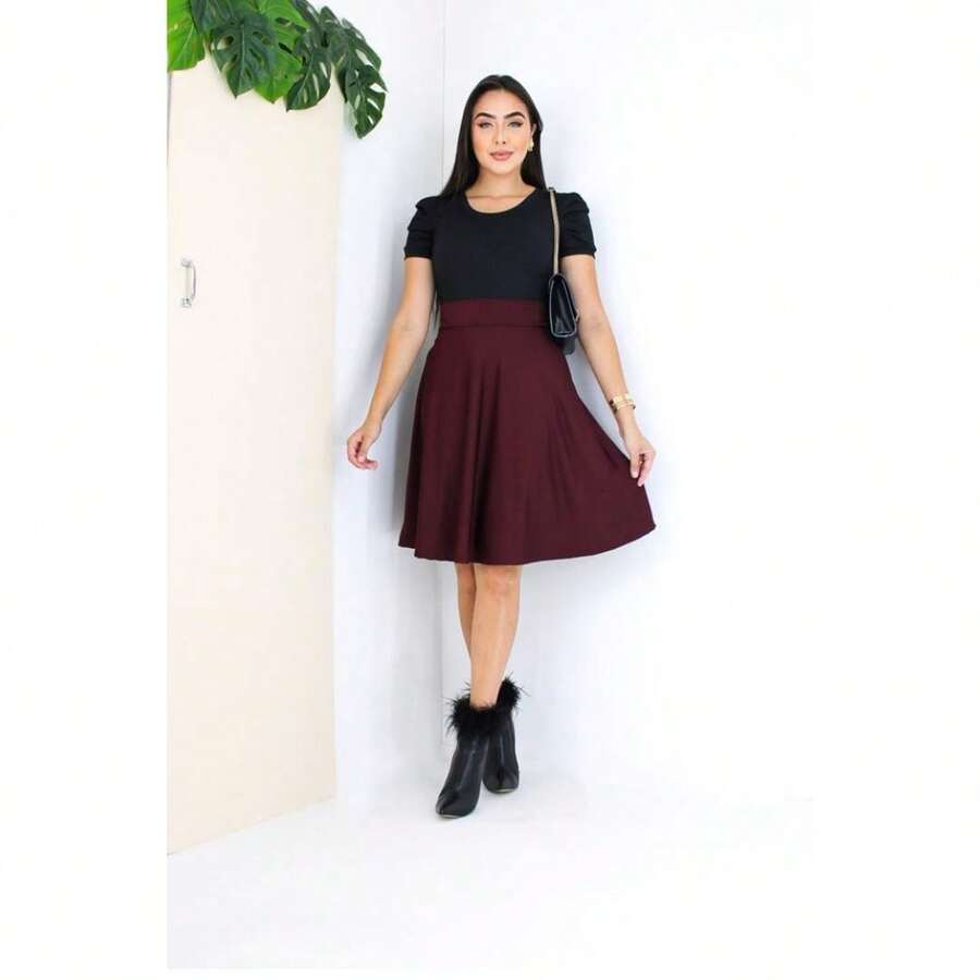 Women Two-Piece Outfits - Màu Đỏ Sâu - Xem 1