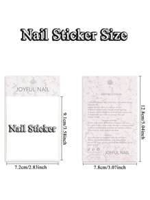 2 Sheets Bohemian Theme Nail Art Stickers With Star, Moon, Pattern And Heart Shape - Silver - View 2