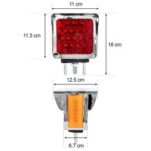 Directional Ceiling Light 54 Led Bicolor Keenworth Chrome Bezel - Black - View 3