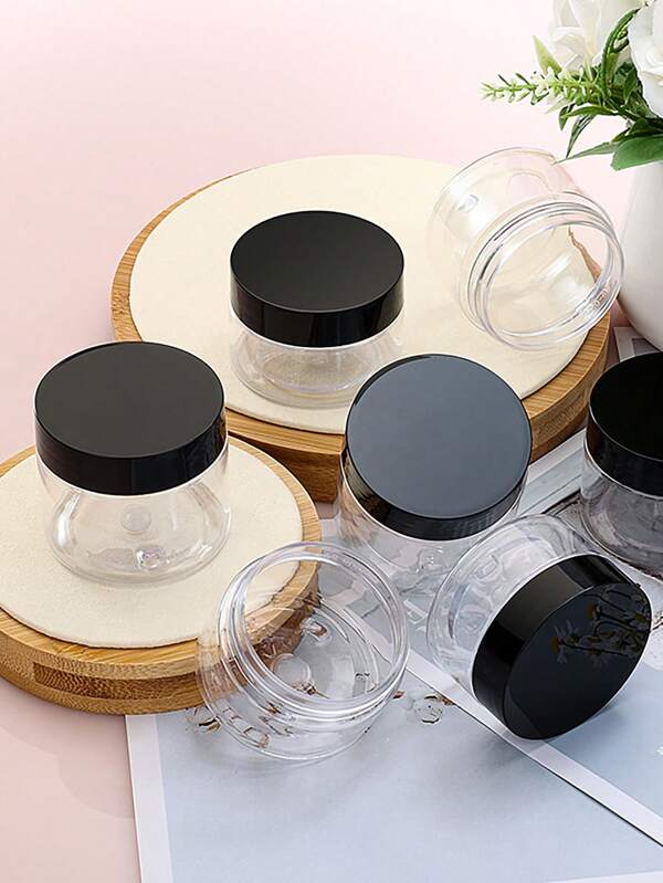 2 براد بلاستيك، زجاجة فم واسع سعة 200مل من البلاستيك الشفاف ذو 68 سنة ، برطمان بلاستيك شفاف دائري عديم التسرب ، حاوية تجميل فرعية، عبوة تجميل فرعية للسفر، زجاجة تخزين صغيرة للأغراض، لوازم المدرسة والتخييم والعطلات، اكسسوارات عطر السيدات لشاطئ