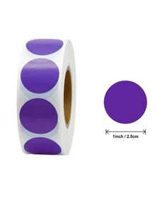 500入組五顏六色圓形自粘標籤,適用於文具、禮品包裝、索引、編碼和存儲,適合用細尖筆書寫,尺寸為1英寸 - 彩色 - 查看 6