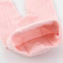 1pc Spring/Summer Toddler Girls' Thin Mesh Leggings Breathable Insect-Proof Bottoms Soft & Comfortable Material - Pink - View 4