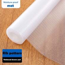 1卷擱板內襯，防滑櫥櫃內襯，可水洗防油，適用於櫥櫃、架子、冰箱、儲藏室、桌子、不粘抽屜內襯、家居配件，30厘米x150厘米