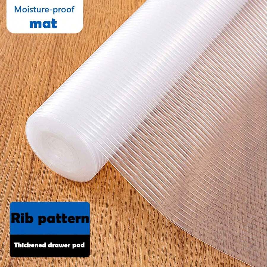 1卷擱板內襯，防滑櫥櫃內襯，可水洗防油，適用於櫥櫃、架子、冰箱、儲藏室、桌子、不粘抽屜內襯、家居配件，30厘米x150厘米