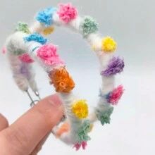 甜美彩虹色編織繩包覆女式耳環3cm/6cm，手工製作316L不銹鋼耳夾，最佳閨蜜禮品配件 - 6CM - 查看 4