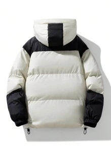 Jaqueta Masculina Patchwork Dupla Cor - Damasco - Visão 2