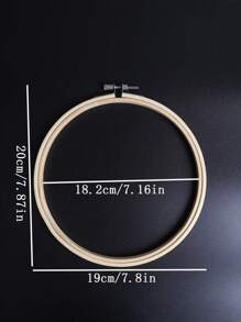 10pcs Bamboo Embroidery Hoops Round Cross Stitch Hoops/Decorative Hoop Ring (8cm/10cm/15cm/20cm)