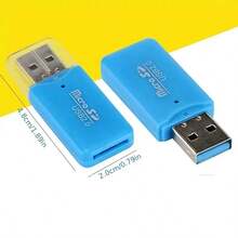 Miniature Portable Card Reader: High-Speed USB2.0 For Mobile Phone Memory Cards - Perfect Gift For Birthdays, Easter, President's Day, And More! - Black-USB2.0 - View 2