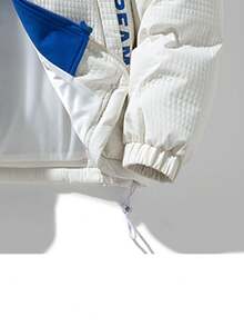 新款冬季时尚二合一男士运动保暖棉服外套 - 白色 - 查看 5