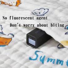 1入6層加厚大尺寸卡通嬰兒浴巾,適合0-6歲男女,高吸水性柔軟舒適,適用於浴室毛巾、睡眠毯、戶外包裹,適用於所有季節 - 粉紅兔子 - 查看 2