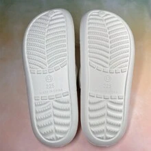 2025 Summer New Lightweight Plus Size Women's Hollow Slip-On Sandals, Rainbow Mushroom Cartoon Design, Breathable Waterproof Beach Slippers With Detachable Flower Decor