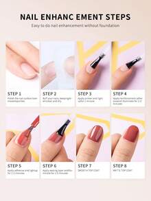 GIRL PLUS Grey Gel Nail Polish, 13ml UV Curable Gel Nail Polish For Nail Art DIY Nail Polish, Swarthy Color 116 - Grey - View 6