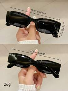 Unisex Full Frame Square Beach Fashion Glasses, Suitable For Daily Fashion Decoration And Matching. - Multicolor - View 10