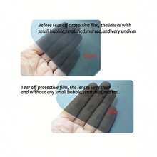 Visera de protección solar para coches, accesorio de fijación en parasol, función antideslumbrantes de día y de noche - Naranja - Ver 6