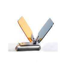 Visera de protección solar para coches, accesorio de fijación en parasol, función antideslumbrantes de día y de noche - Naranja - Ver 2