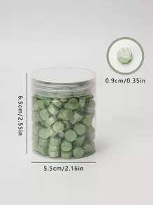 200片装果绿色复古火漆金色流金蜡粒火漆蜡粒印章腊肠犬垫板复古火漆蜡粒返校用品 - 綠色 - 查看 6