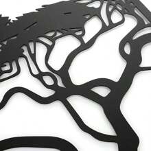 3入組黑色金屬樹之生命牆藝術裝飾,金屬樹牆藝術,樹之標誌,金屬牆壁裝飾,家居禮品,掛飾,適用於餐廳、客廳、幼兒園、臥室裝飾貼紙,家居裝飾 - 黑色 - 查看 5