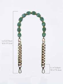 Diy 新款金屬鏈條細部串珠衣服、包包、鞋子、帽子、盒子和包包配件 - 金色 - 查看 9