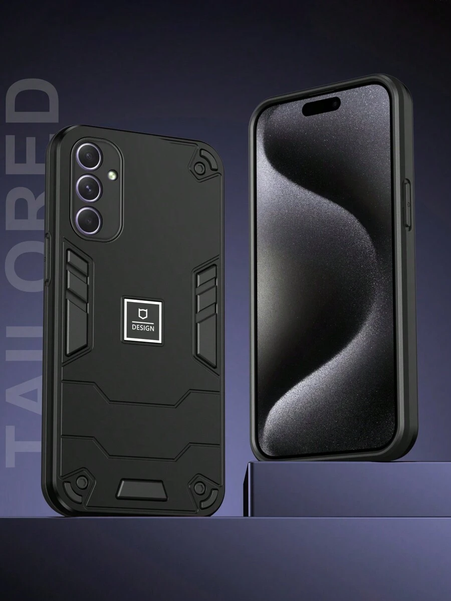 父親節男士手機殼套裝，包括防摔手機殼、吸盤車用手機殼，手工製作，適用於iPhone 11/12/13/14/15 Pro Max和三星、OPPO、Vivo、小米、紅米Note 11/12 Pro等型號 - 黑色 - 查看 1