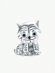 1Pc Fashionable 925 Sterling Silver Little Fox  Charm Bead  Fit  For Women Bracelets Bangles DIY Jewelry Making Fine Jewellery - Silver - View 5