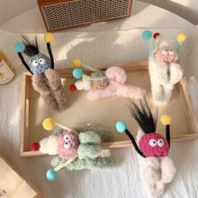 1pc Simple And Cute Funny 3d Plush Big Eye Hair Clip For Women - Multicolor - View 2