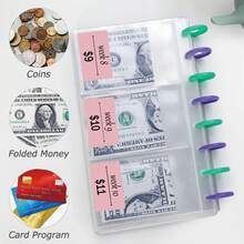 Budget Planner Binder, Reusable Savings Tracker With Cash Envelops - Pink, 52 Weeks Money Challenge - Type a #001 - View 7