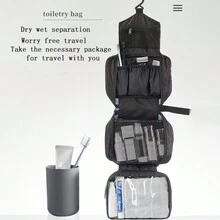 Toiletry Bag For Men And Women,Travel Toiletry Organizer Dopp Kit Water-Resistant Shaving Bag For Toiletries Accessories - Multicolor - View 7