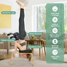 Yoga Headstand Bench Thick Pad For Relieve Fatigue And Body Building - Black - View 2