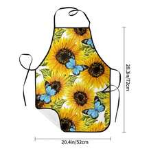 1件創意向日葵圖案防水且耐污無袖圍裙 - 彩色 - 查看 5