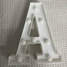 1入 Led英文字母造形燈,適用於生日/求婚/商店/房間裝飾 - 白色 - 查看 5