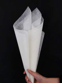 48x48cm鮮花束包裝紙10入DIY藝術禮物包裝紙EVA牛奶面紙包裝紙，適用於鮮花花藝用品，情人節母親節婚禮花卉畢業季 - 10pcs Beige - 查看 5