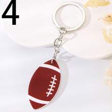 1 件精美手繪足球鑰匙圈、時尚派對紀念品和送給足球迷、父母和朋友的禮物 - 彩色 - 查看 18