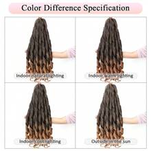 24 Inch 8 Pack French Curl Braiding Hair Natural Black Yaki Curly Loose Wavy Bouncy Braiding Hair Pre Stretched French Curly Braiding Hair French Curls Synthetic Hair For Goddess Braids